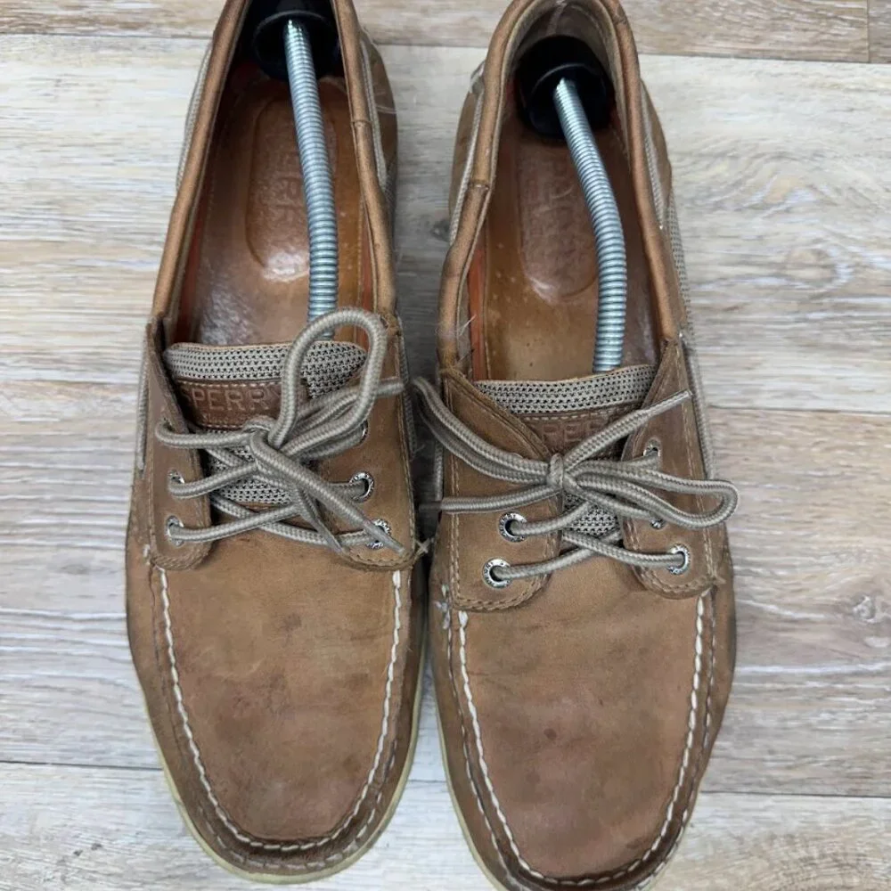 Sperry Billfish Brown Leather 3 Eye Boat Shoe Men's Size 13